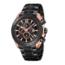 Festina Men's Prestige Analogue Wrist Watch - Black/Gold