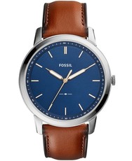 Fossil Mens FS5304 The Minimalist 3h Brown Leather Watch
