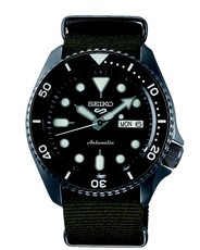 Gents Seiko 5 Sport Automatic Watch 100M - Dark Green Strap