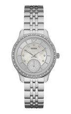 Guess Women's WHITNEY Watch With Round Case - Silver