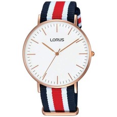 Lorus Gents Analogue Rose Gold Case With NATO Strap - RH884BX9
