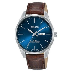 Pulsar Gents Dress Day Date Watch - 50M - PJ6117X1