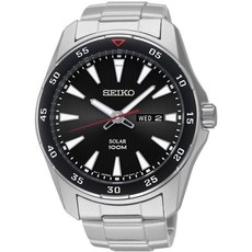 Seiko Gents Solar Powered Water Resistant Watch - Stainless Steel