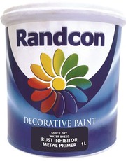 Randcon Quick Dry Anti Rust Metal Primer Grey Paint - 1L
