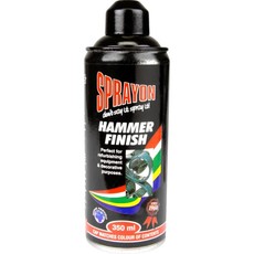 Sprayon - Hammer Finish Lacquer Spray Paint - Black (2 Pack)