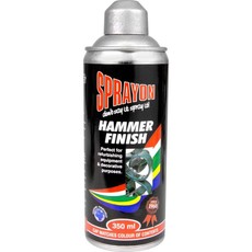 Sprayon - Hammer Finish Lacquer Spray Paint - Silver