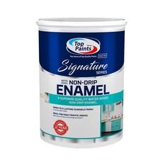 Top Paints Water-Based Non-Drip Enamel 5L - White