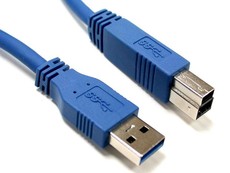 3 Meter USB 3.0 Type A to B Superspeed (Male Standard USB to Sqaure Type USB Male) High Speed Printer Cable