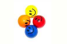 Ideal Toy - Smiley Ball - 4 Piece