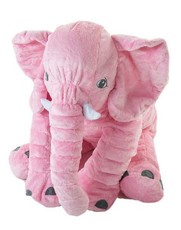 Totland Elephant Pillow Long Plush - Pink