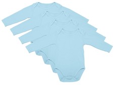 PepperST Blue Long Sleeve Baby Grow - 12-18 Months (4 Pack)