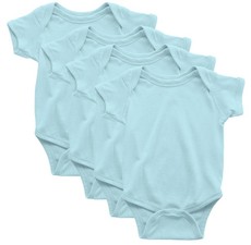 PepperST Blue Short Sleeve Baby Grow - 12-18 Months (4 Pack)