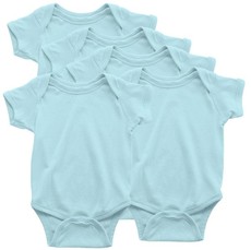 PepperST Blue Short Sleeve Baby Grow - 3-6 Months (5 Pack)
