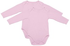 PepperST Pink Long Sleeve Baby Grow - 12-18 Months (2 Pack)
