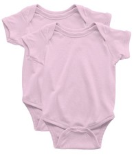 PepperST Pink Short Sleeve Baby Grow - 3-6 Months (2 Pack)