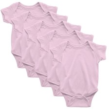 PepperST Pink Short Sleeve Baby Grow - 3-6 Months (5 Pack)