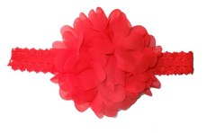 Chiffon Headband Detailed Lace - Red