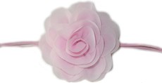 Detailed Rose Headband - Light Pink