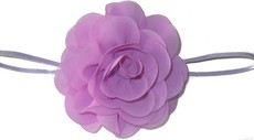 Detailed Rose Headband - Lilac