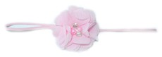 Diamante Thin Headband - Baby Pink