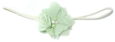 Diamante Thin Headband - Light Green