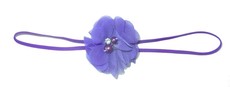 Diamante Thin Headband - Purple