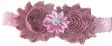 Triple Flower Headband - Pink