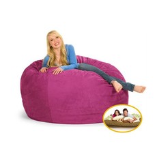 Comfyzak 120cm Beanbag - Pink Suede
