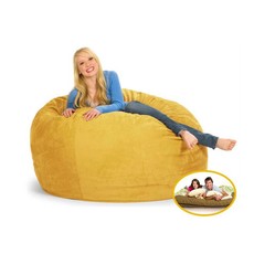 Comfyzak 120cm Beanbag - Wheat Suede