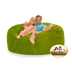 Comfyzak 140cm Beanbag - Fern Green Suede
