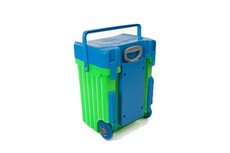 Cadii School Bag - Blue Lid with Green Body