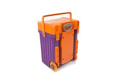 Cadii School Bag - Orange Lid with Purple Body