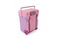 Cadii School Bag - Pink Lid with Lilac Body