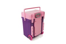 Cadii School Bag - Pink Lid with Purple Body