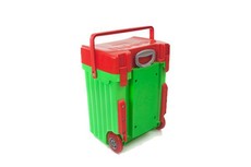 Cadii School Bag - Red Lid with Green Body
