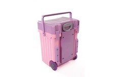 Cadii School Bag with Lilac Lid & Pink Body
