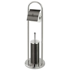 Berlinger Haus Stainless Steel Toilet Brush and Paper Holder - Carbon