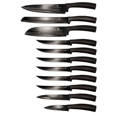 Berlinger Haus 11-Piece Titan Non-Stick Coating Knife Set - Black