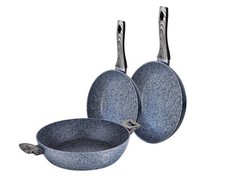 Berlinger Haus 3-Piece Marble Coating Forest Line Cookware Set - Smoked Wood (BH-1581)