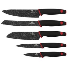 Berlinger Haus 5-Piece Marble Coating Knife Set - Black Stone Touch