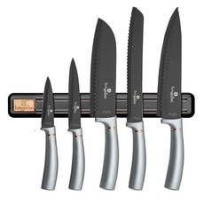 Berlinger Haus 6-Piece Knife Set with Magnetic Hanger - Moonlight Edition