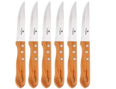Berlinger Haus 6-Piece Stainless Steel Steak Knife Set - Brown