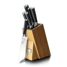 Berlinger Haus 7-Piece Knife Set with Bamboo Stand - Black Royal BH-2425