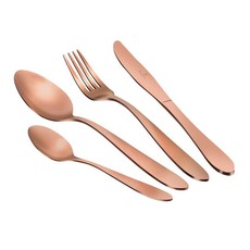 Berlinger Haus 24-Piece Satin Finish Cutlery Set - Rose Gold Collection