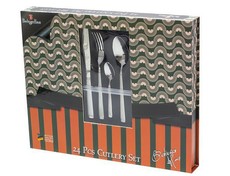 Berlinger Haus 24-Piece Stainless Steel Satin Finish Cutlery Set - Bh-2158