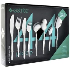 Eetrite - 18/0 Stainless Steel 44 Piece Slimline Cutlery Set