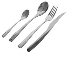 George & Mason - Stainless Steel Designer Cutlery Set - Set Of 16