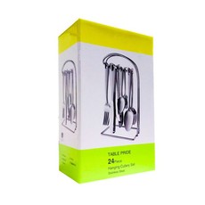 LM - 24 Pieces Hanging Cutlery set With Stand