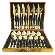 24 Piece Cutlery Set-gold