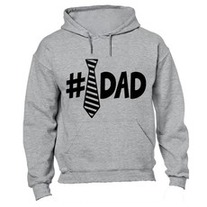 #Tie - Dad - Hoodie - Grey